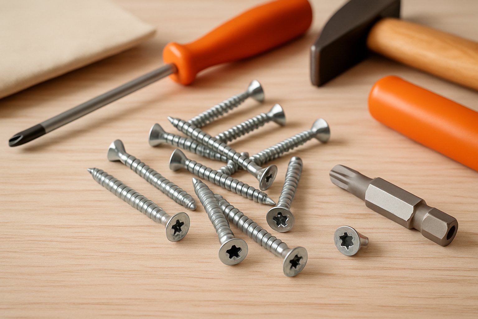 Viti autoformanti testa svasata piana con impronta Torx: guida completa